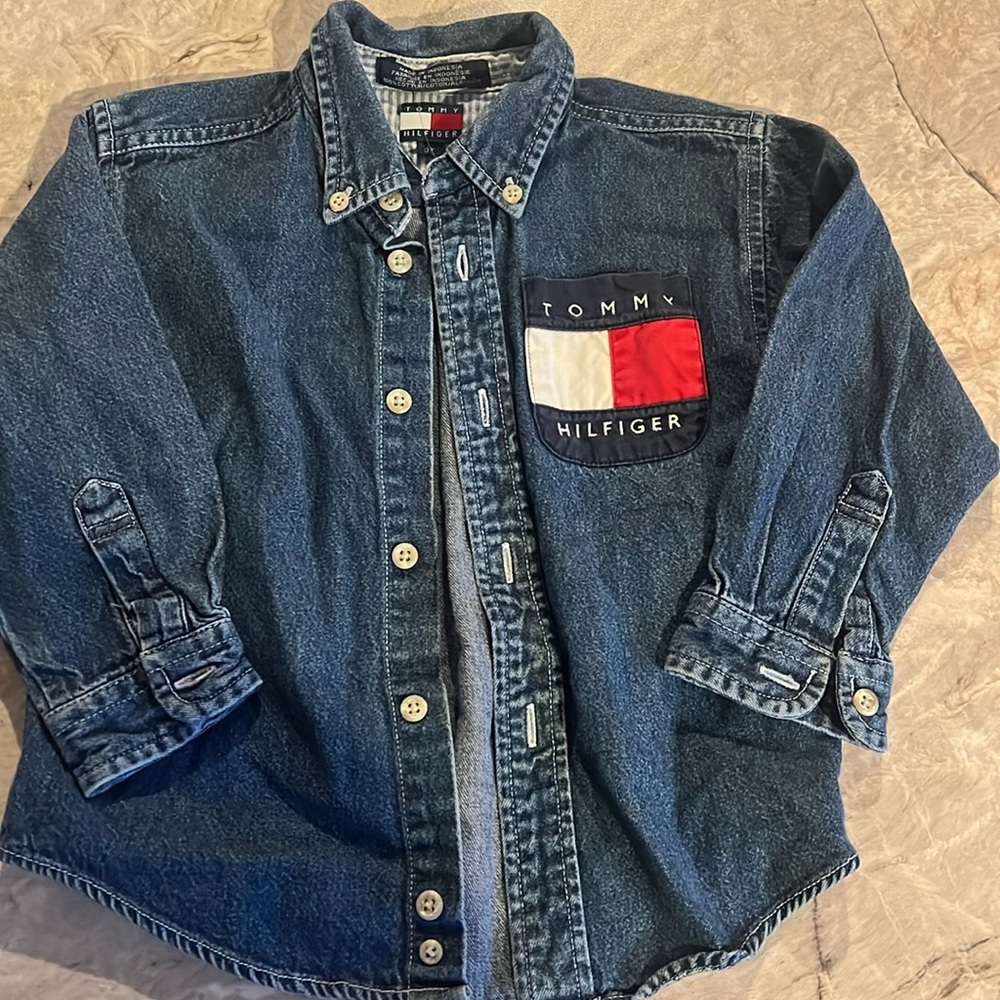 Jean shirt button down